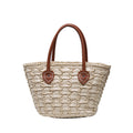 Fashionable One-shoulder Large-capacity All-match Straw Basket Bag