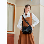 Women's Space Cotton Down One Shoulder Diagonal Bag