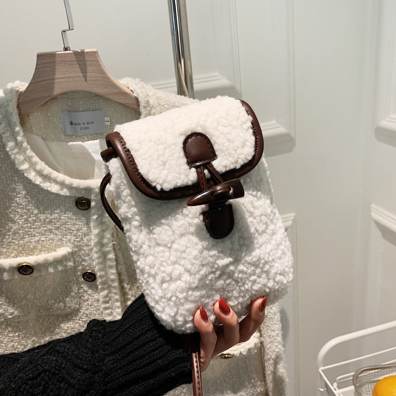 Small Design Lamb Plush Bag Female