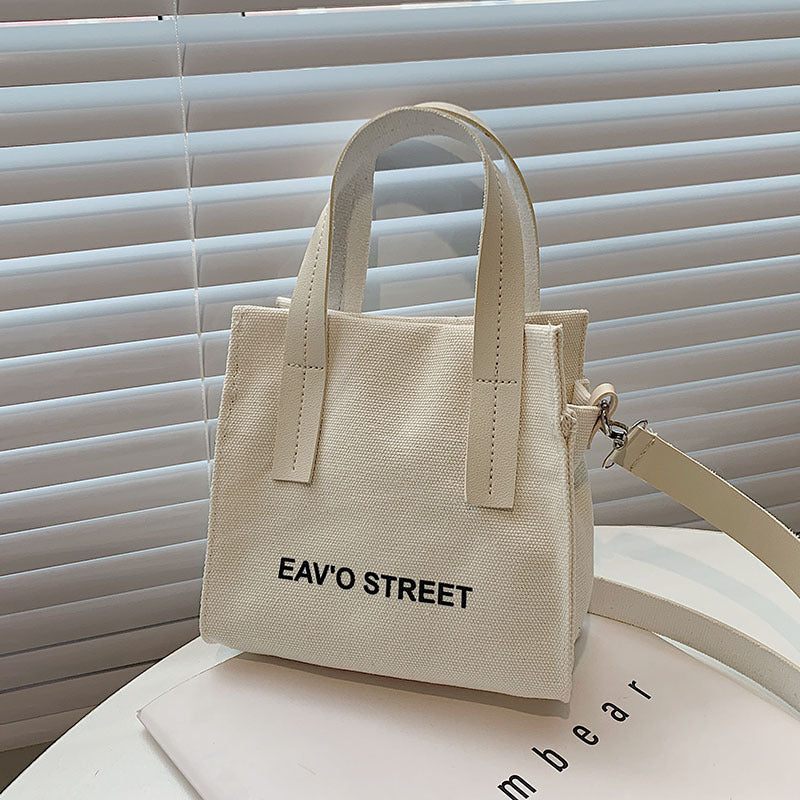 Simple Solid Color Handbag Casual Versatile One Shoulder Crossbody