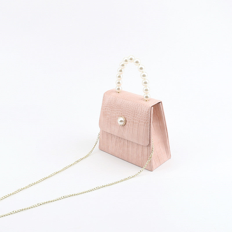 Pearl portable simple small square bag