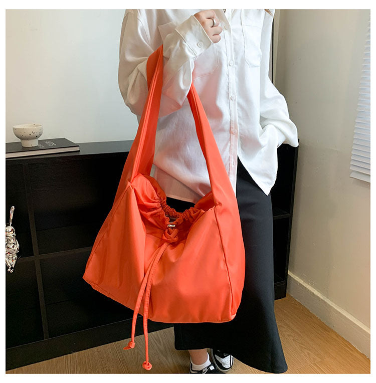 Versatile Solid Color Large Capacity Women's Large Shoulder Bag