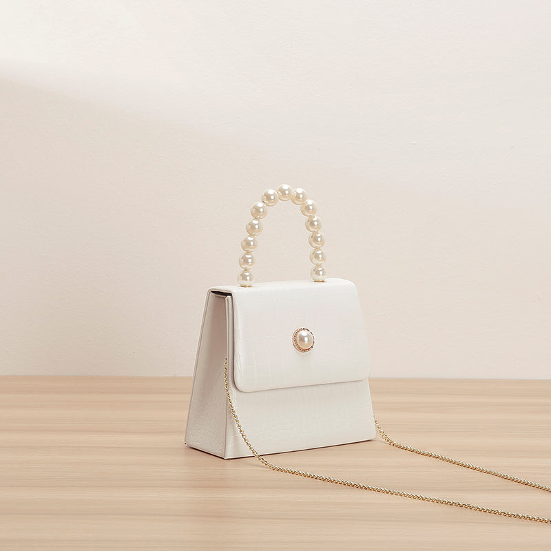 Pearl portable simple small square bag
