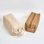 Grass Material Large Capacity Portable Travel cosmetics  Bag