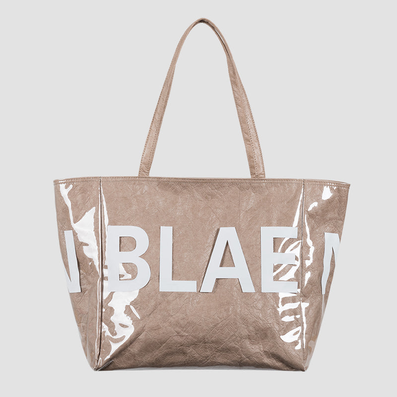 Women's Pvc Kraft Paper Large Capacity New Shoulder shopping bag