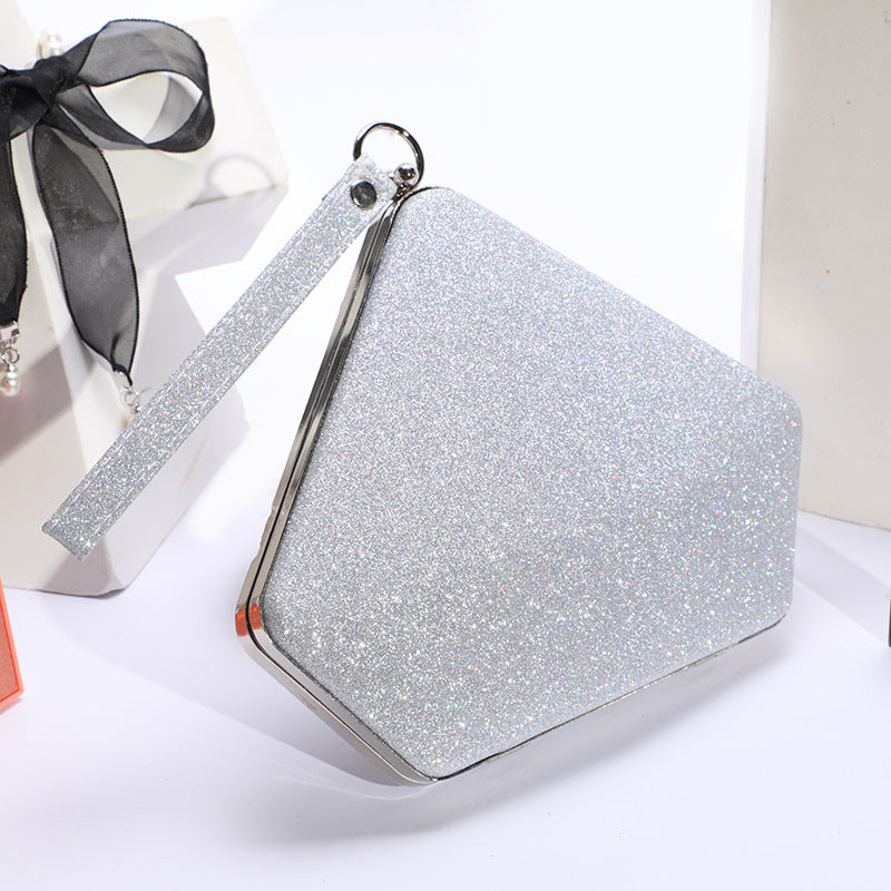 Women's Fashionable Hand Bill Of Lading evening Bag Reflective Gloss