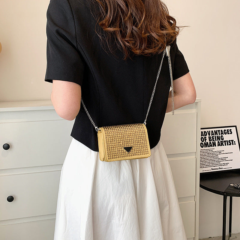 Bright Diamond Women's Fashion All-match Chain Messenger Bag