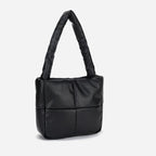 Small Cute Down shoulder bag Soft Leather Rhomboid