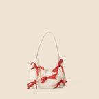 Trendy Bow Female Nylon Handbag