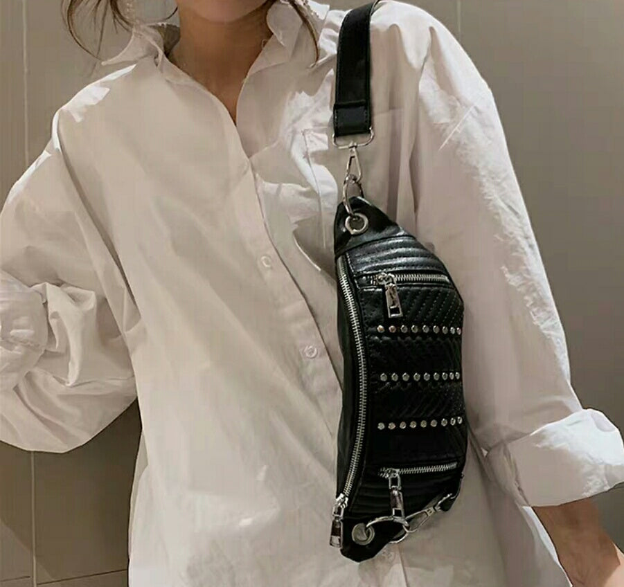New Fashion Ladies Simple Zipper Chest Bag