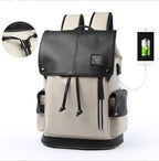 high quality PU lining polyester backpack