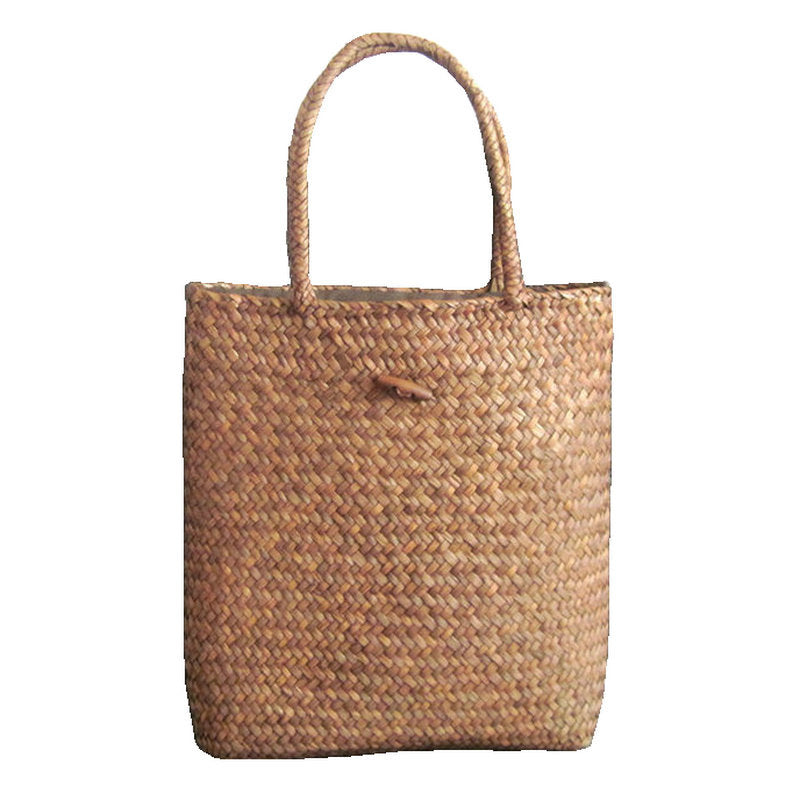 New beach woven straw bag shoulder bag simple literary female female mat bag