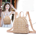 Versatile Fashion Woven Mini Backpack Casual