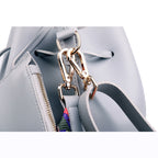 Ribbon Drawstring Bucket Bag