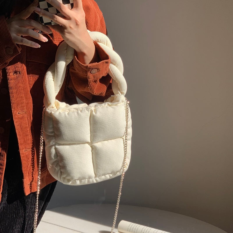 Small Design Soft Cotton Filled Pillow Bag