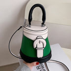 Personalized Lock Bag One Shoulder Western Style bucket bag Women's