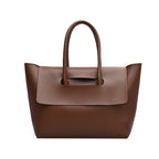 New Winter Simple Car Stitching Solid Color Tote Commuter Bag Female Western Fashion Casual One-shoulder Handbag