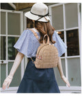 Versatile Fashion Woven Mini Backpack Casual