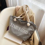 Fashion Letter Rope Portable Shoulder Bag