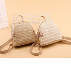Versatile Fashion Woven Mini Backpack Casual
