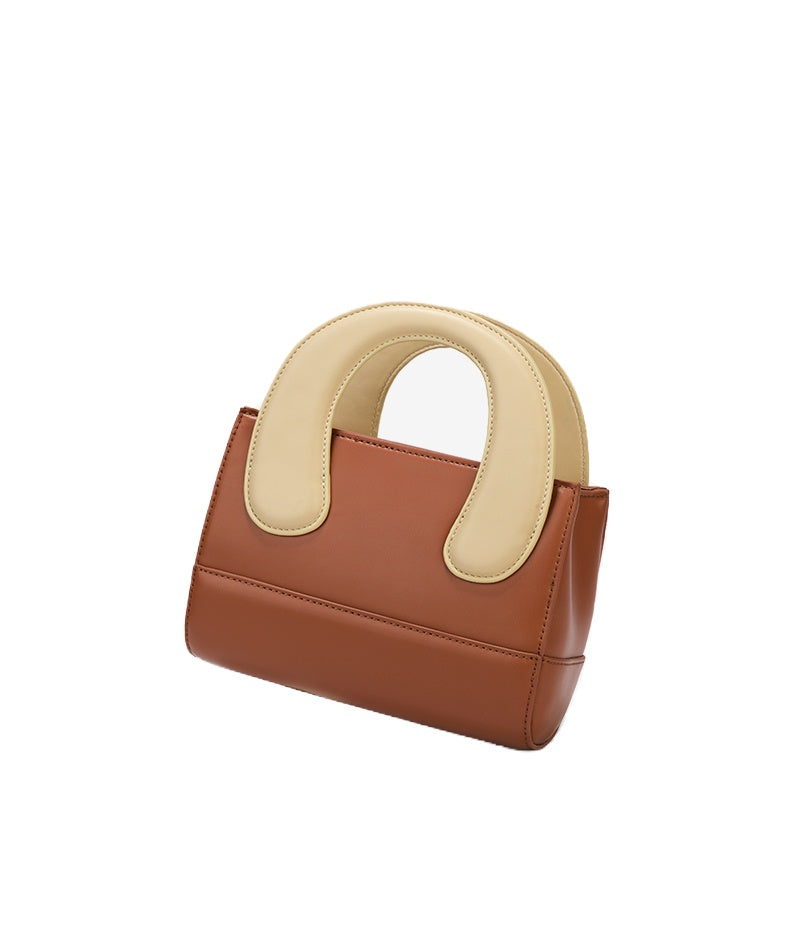 New Cute Clay Handbag Women's Contrast Color Messenger
