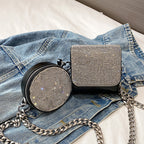 New Western Style Diamond-encrusted Chain Messenger Bag Fashion