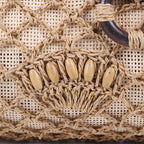 Handwoven Straw Ladies Dinner Bag Beach Leisure
