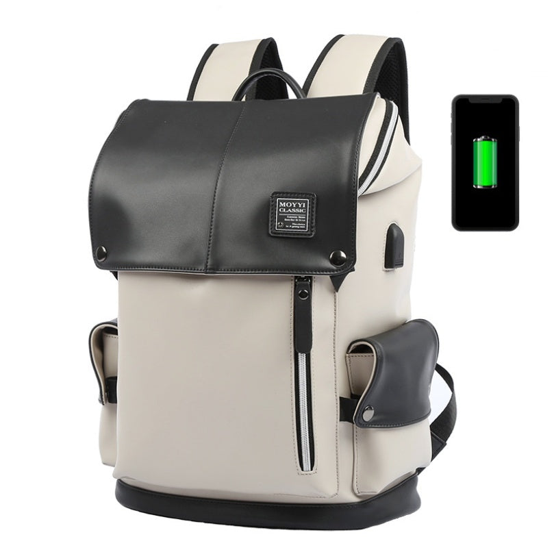 high quality PU lining polyester backpack