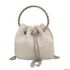 Fashion Trend Chain Bucket Messenger Hand-held Diamond Bag