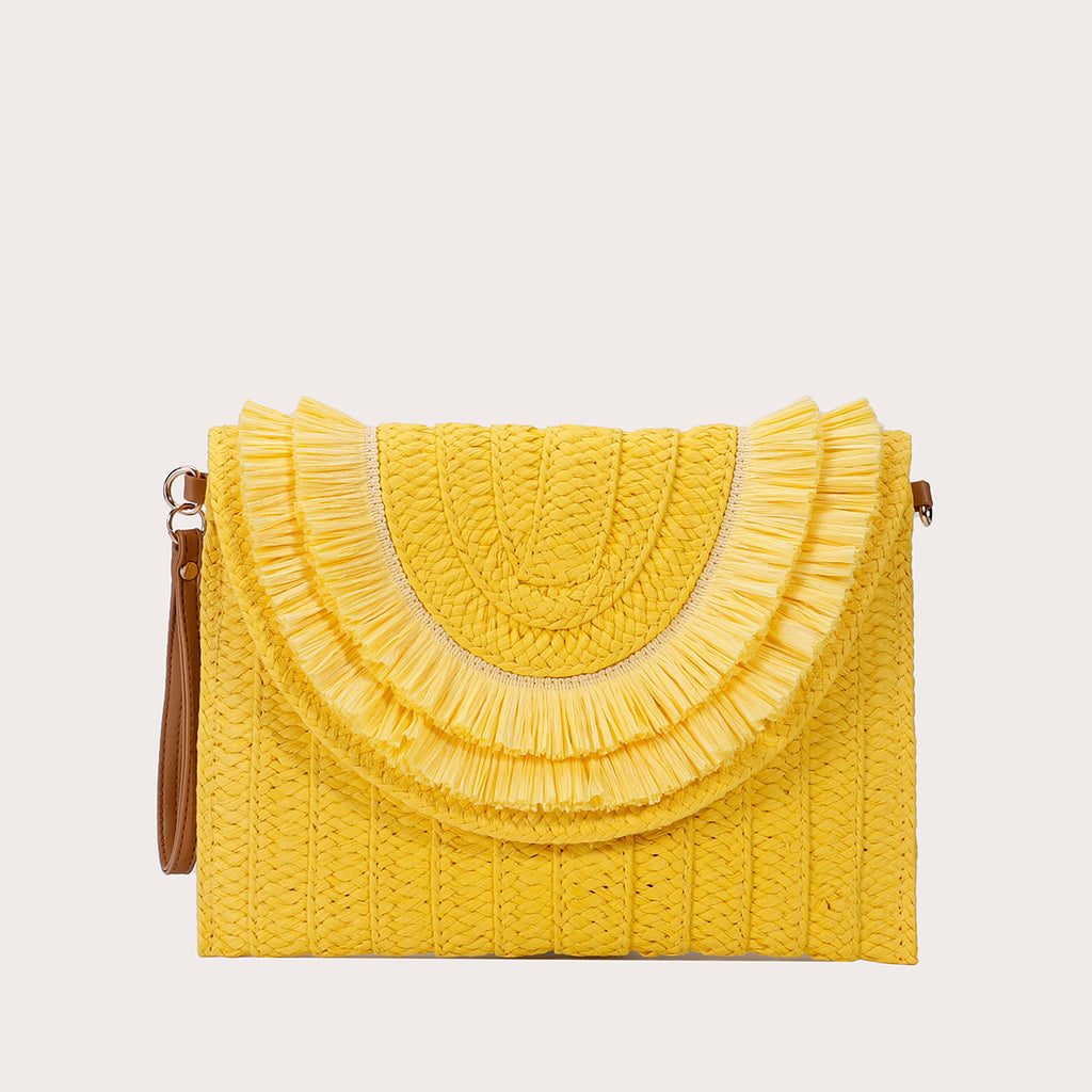 Small Hand Bag Straw Envelope