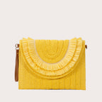 Small Hand Bag Straw Envelope