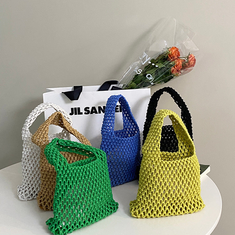 Handwoven Fashion Versatile Mesh Beach shoulder Bag