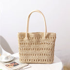 New Straw Woven Hollow One-shoulder Woven Bag