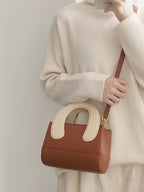 New Cute Clay Handbag Women's Contrast Color Messenger