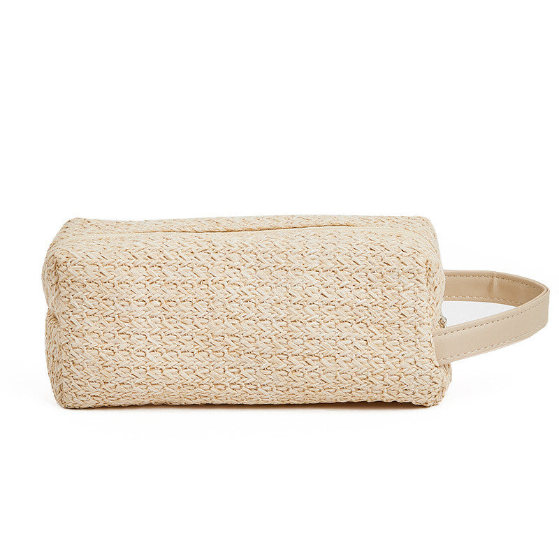 Grass Material Large Capacity Portable Travel cosmetics  Bag