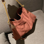 Bag Lady Suede Cross Body Leisure Chain