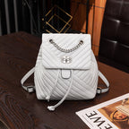 Casual Versatile Embroidery Line Casual Small Backpack Fashion