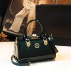 Senior Texture Patent Leather One Shoulder Unique Brand Lady handBag