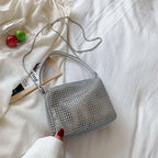 Women's Rhinestone New Fashion Chain Hand-held Messenger Bag