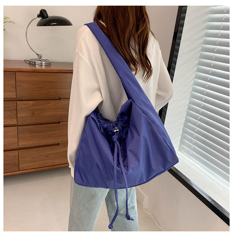 Versatile Solid Color Large Capacity Women's Large Shoulder Bag
