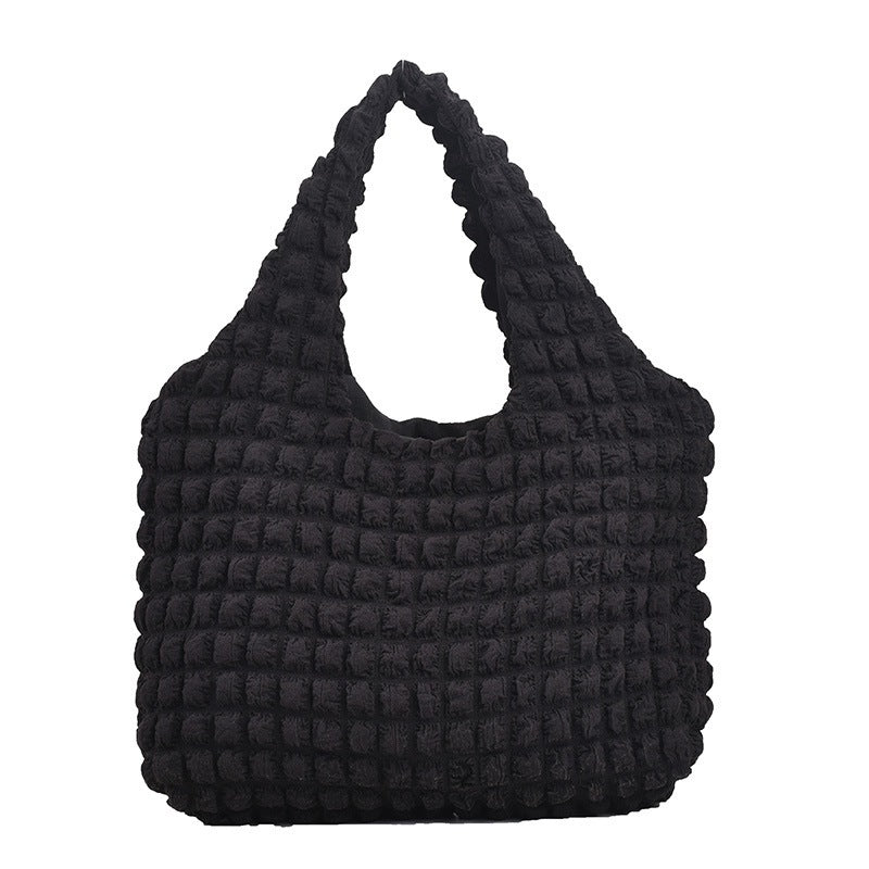 Cloud Bubble Large Capacity Pleated Girl Shoulder Bag