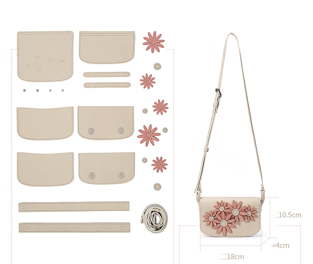 New Hand-stitched Diy Material One-crossbody Daisy Bag