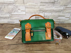 Women's Leather Hard Tanned Vintage Messenger Bag