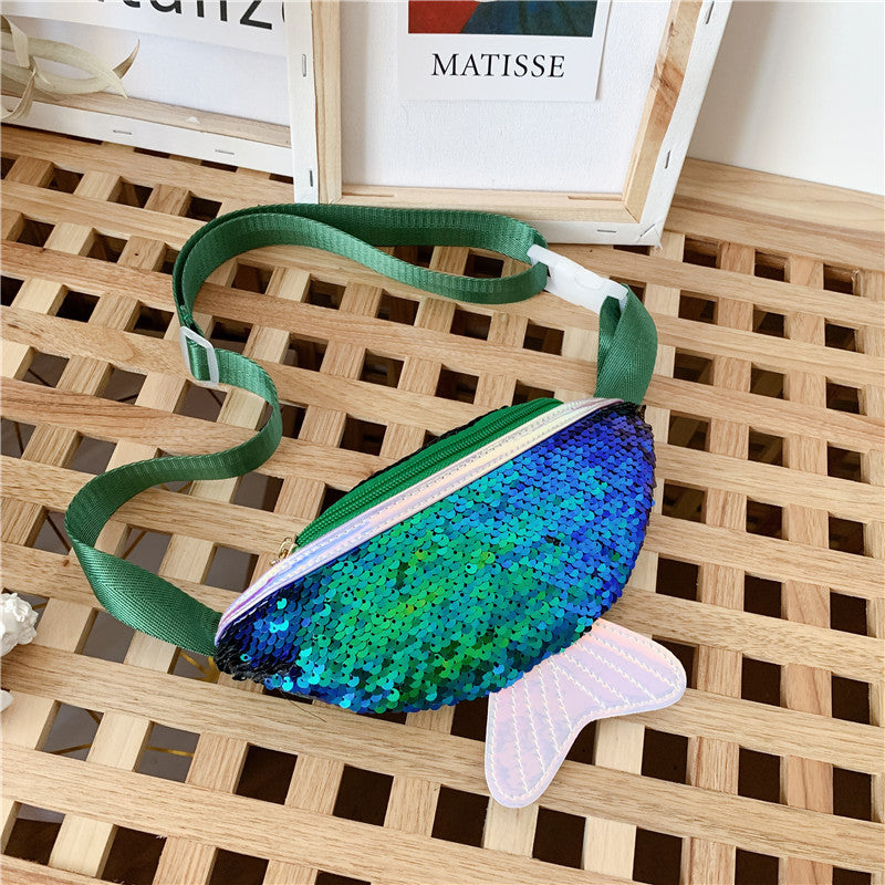 Fishtail Sequin Mini Shoulder Crossbody Bag
