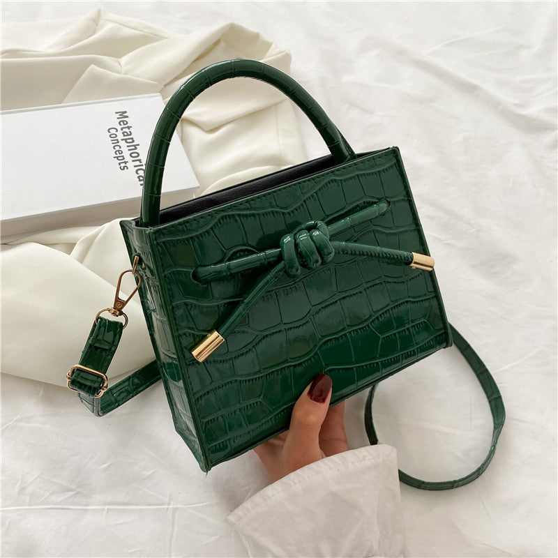 New Style Single Shoulder Messenger Bag Female Mori Stone Pattern
