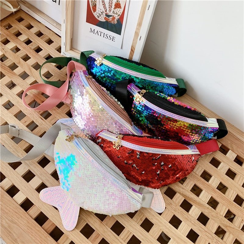 Fishtail Sequin Mini Shoulder Crossbody Bag