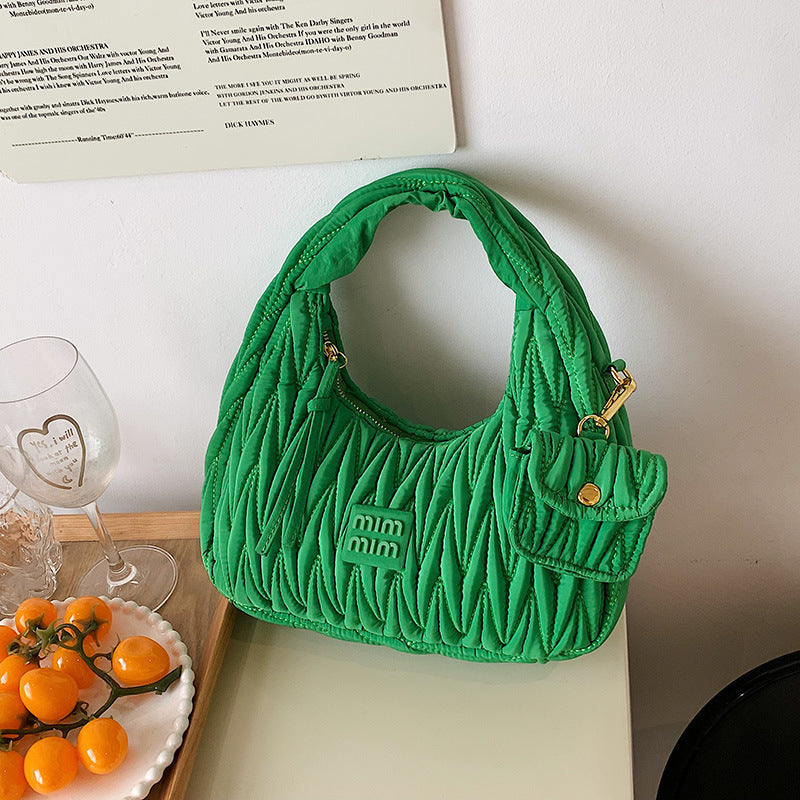 Korean All Ins Handbag Popular Single Shoulder Fold Underarm handBag