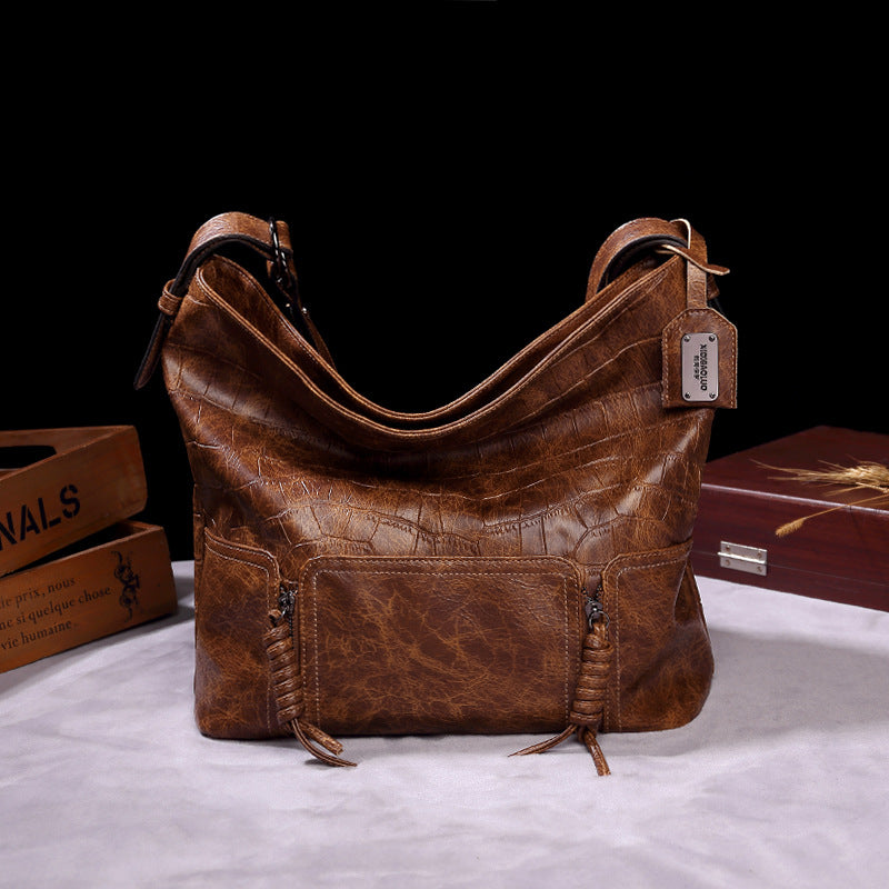 Style One-shoulder Messenger Underarm Bucket Female Bag