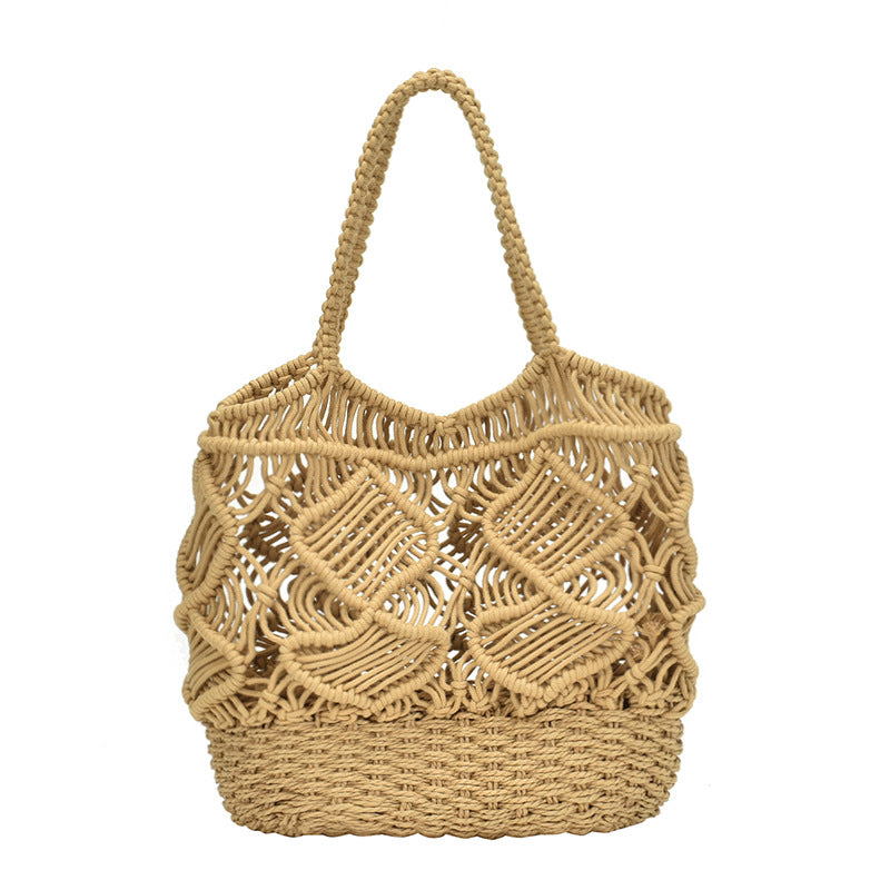 Tide Braided Beach Portable One Shoulder Large Capacity Bag