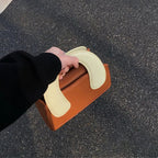 New Cute Clay Handbag Women's Contrast Color Messenger